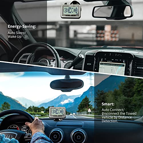 VESAFE TPMS, Wireless Tire Pressure Monitoring System for RV, Trailer, Coach, Motor Home, Fifth Wheel, Including a Signal Booster and 6 Anti-Theft sensors.